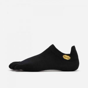 Vibram 5TOE No Show Sokker Sort | EMDJRT182