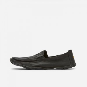 Vibram Læder One Quarter Herre Sort | WIHNMP694