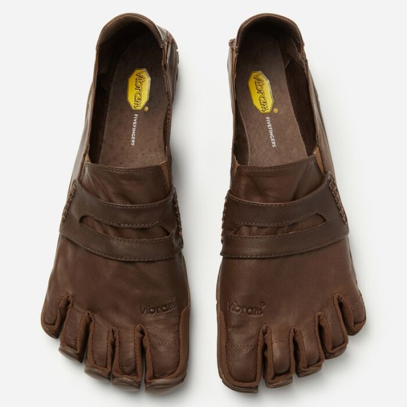 Vibram CVT-Læder Lifestyle Sko Herre Brune | FBPKTY678