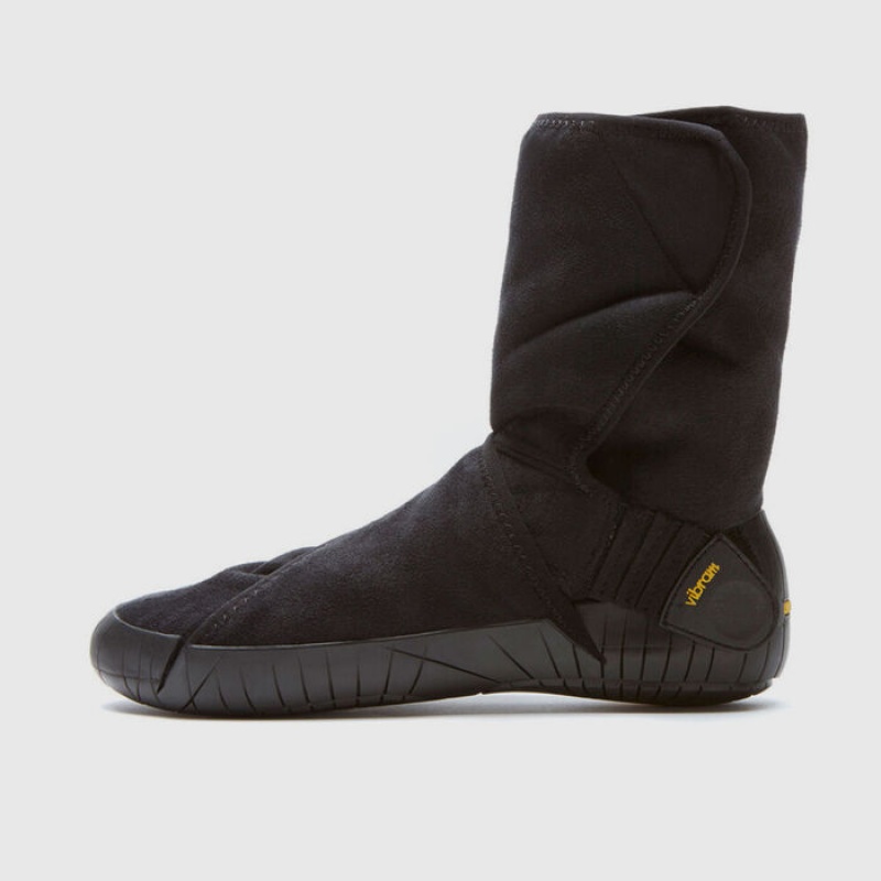 Vibram Furoshiki Eastern Traveler Classic Shearling Mid Støvler Dame Sort | ADQTJH149