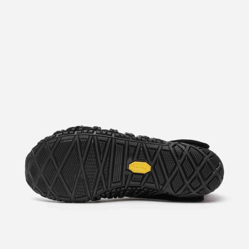 Vibram Furoshiki Knit High Sko Herre Sort | YTPAHG496