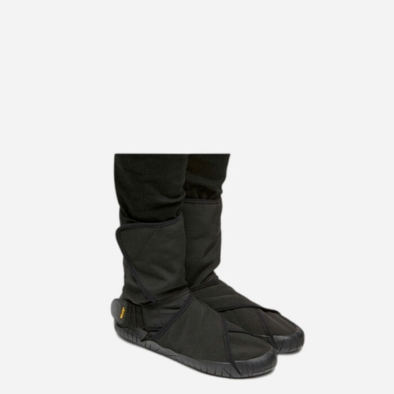 Vibram Furoshiki New Yorker Mid Støvler Dame Sort | OVZCQX263