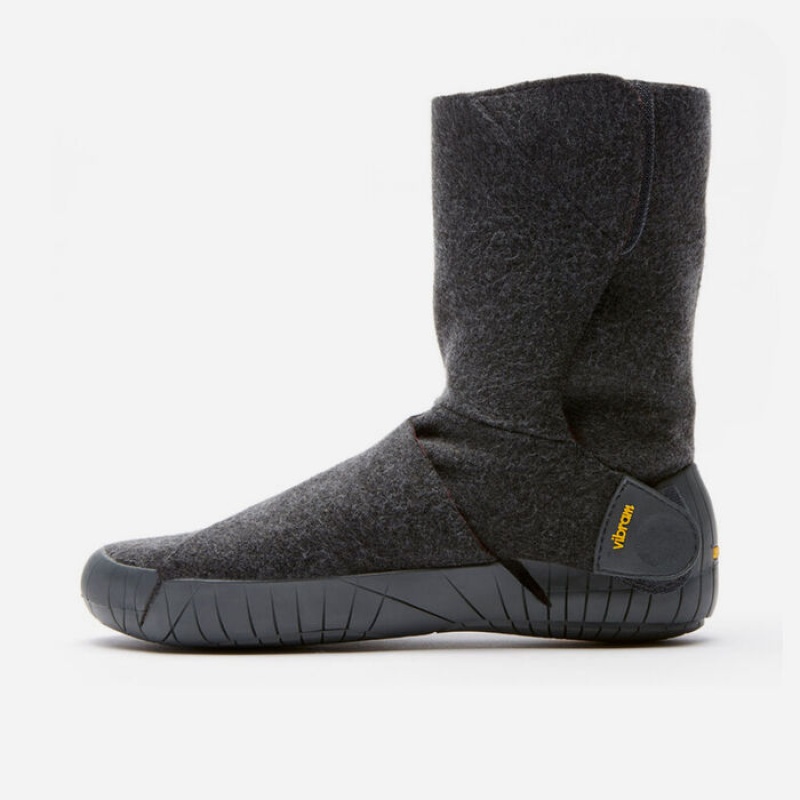 Vibram Furoshiki Russian Felt Mid Støvler Dame Grå | CBKRTI182