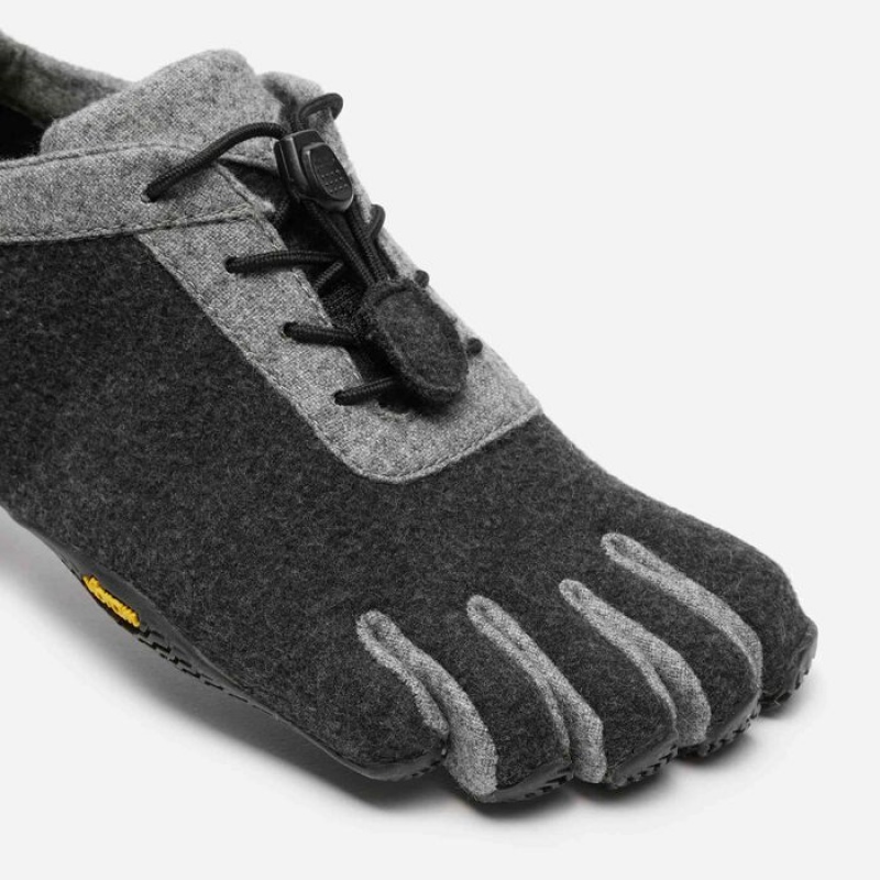 Vibram KSO ECO Uld Lifestyle Sko Dame Grå Lysegrå Sort | FTDKUQ015