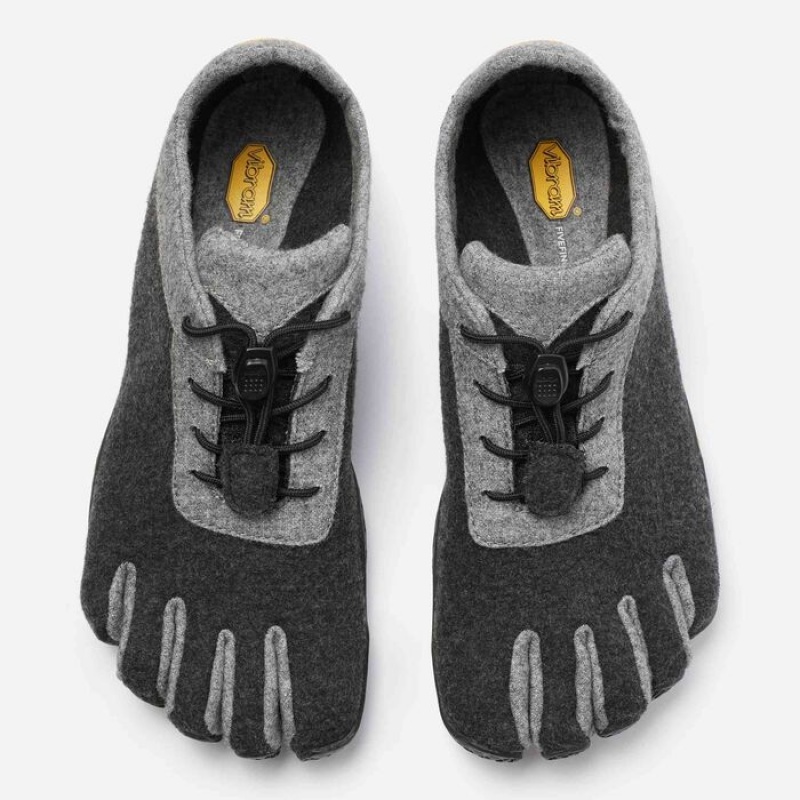 Vibram KSO ECO Uld Lifestyle Sko Dame Grå Lysegrå Sort | FTDKUQ015