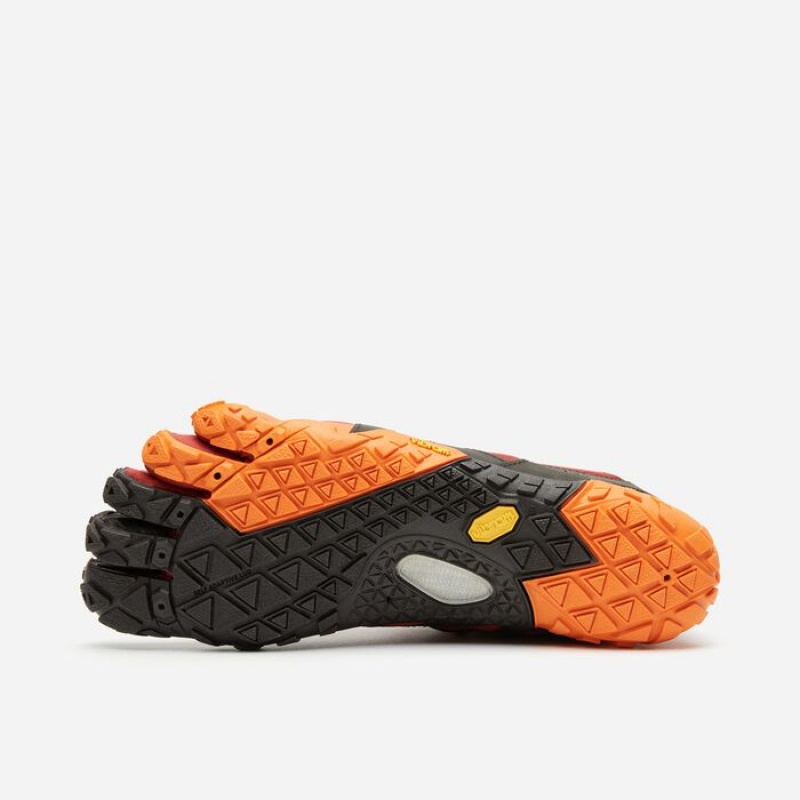 Vibram V-Trail 2.0 Pompeian Trail Løbesko Dame Rød Sort | LQVBKC675