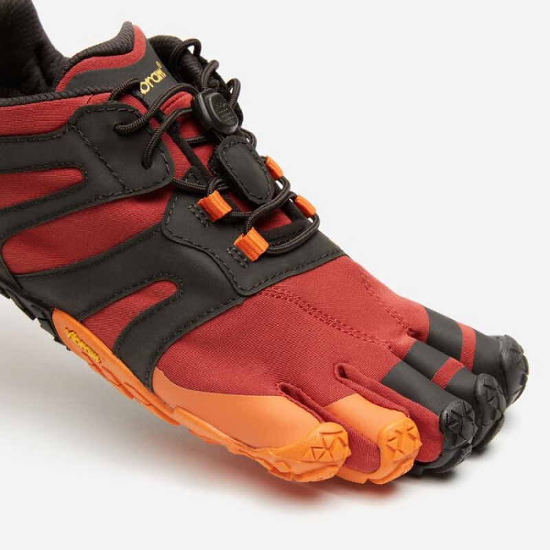 Vibram V-Trail 2.0 Pompeian Trail Løbesko Dame Rød Sort | LQVBKC675