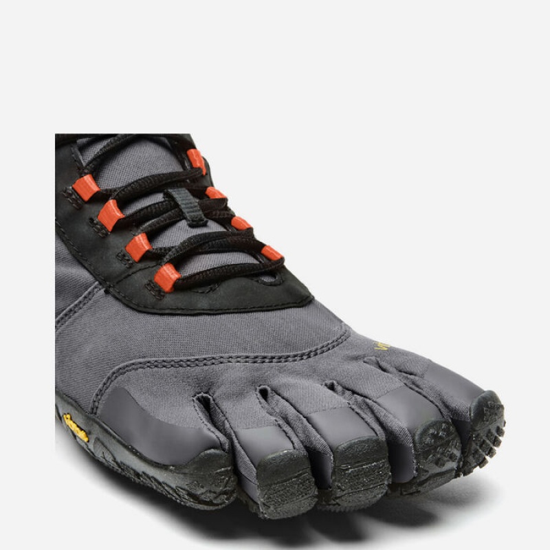 Vibram V-Trek Insulated Lifestyle Sko Herre Sort Grå Rød | UHQTEL032